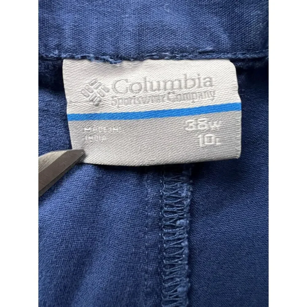 Columbia PFG Shorts Mens Size 38 Fishing‎ Blue Hiking Outdoors Camping